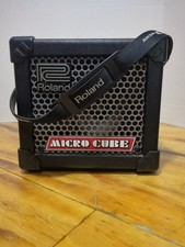 Roland Micro Cube Portable Electric Guitar Amp Used Tested With BatteriesNo Cord