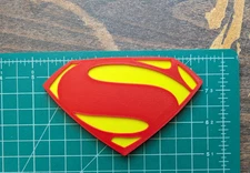 Superman Man of Steel chest emblem logo DC 3D printed wall mount display