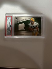 2005 UD Sweet Spot AARON RODGERS SWEET SWATCHES ROOKIE JERSEY PSA 9 MINT LOW POP
