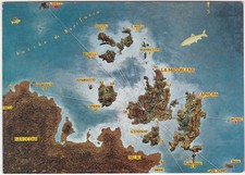 LA MADDALENA - SASSARI - ARCIPELAGO - CARTINA GEOGRAFICA - VIAGG. 1967 -18962-