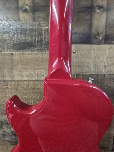 1986 GIBSON LES PAUL MELODY MAKER. Ferrari Red W/Ohsc. - Picture 14 of 16