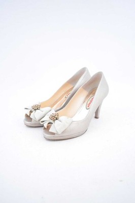 Damen Pumps melluso beige Gr.38 mit Schleife