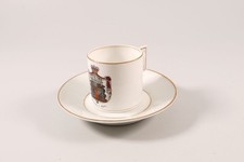 Lettin Sammeltasse und Untertasse Wappen Gernrode Harz