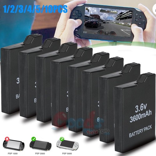 LOTS Battery For Sony PSP 2000 2001 PSP 3000 3001 Rechargeable 3600mAh 3.6V