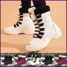 Women's Boots Winter High Quality Keep Warm Mid-Calf Waterproof Snow Boots Women