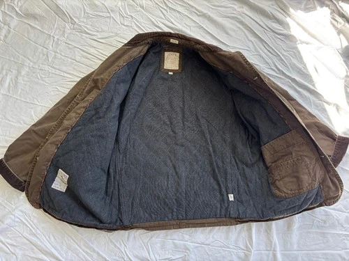 J.Crew "Broken-In" Barn Jacket, Mens Size Medium, Duck Cloth, Brown image 3