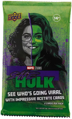 (1) 2024 She-Hulk Factory Sealed Hobby Pack From Box - Upper Deck Marvel Studios