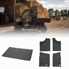 Front Floor Mat & Rear Cargo Bed Liner for Can Am Defender MAX HD 7 8 9 10 16-25