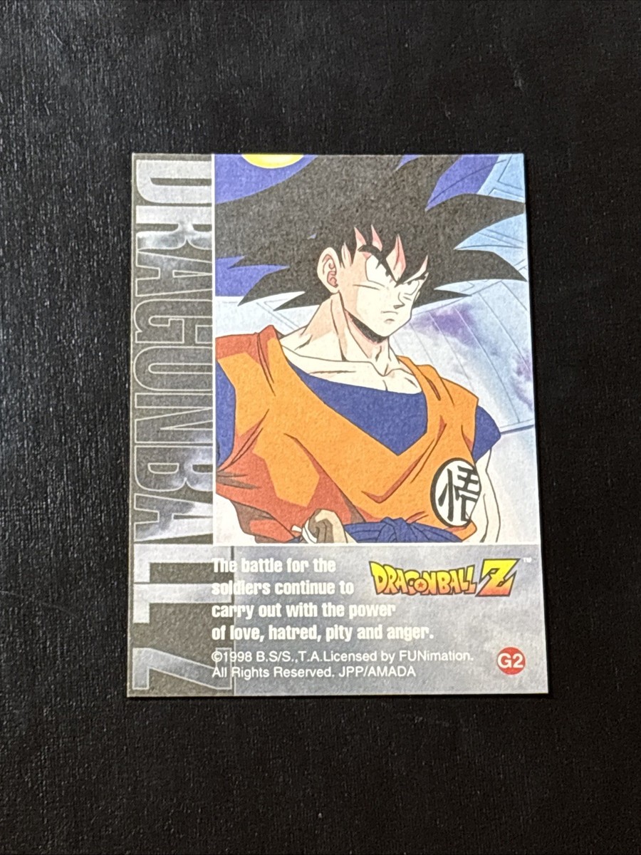 1998 Dragon Ball Z Vegeta Gold Foil Card #G2 Artbox FUNimation JPP