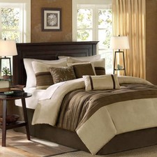 Madison Park Teagan 7-Piece Natural Queen Comforter Set