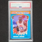 Fleer 1990-91 All-Stars Michael Jordan #5 PSA 9 Basketball Insert Card