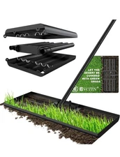 Evcitn Folding Lawn Leveling Rake 32x12 Inch Leveling Tool Heavy Duty. Brand New