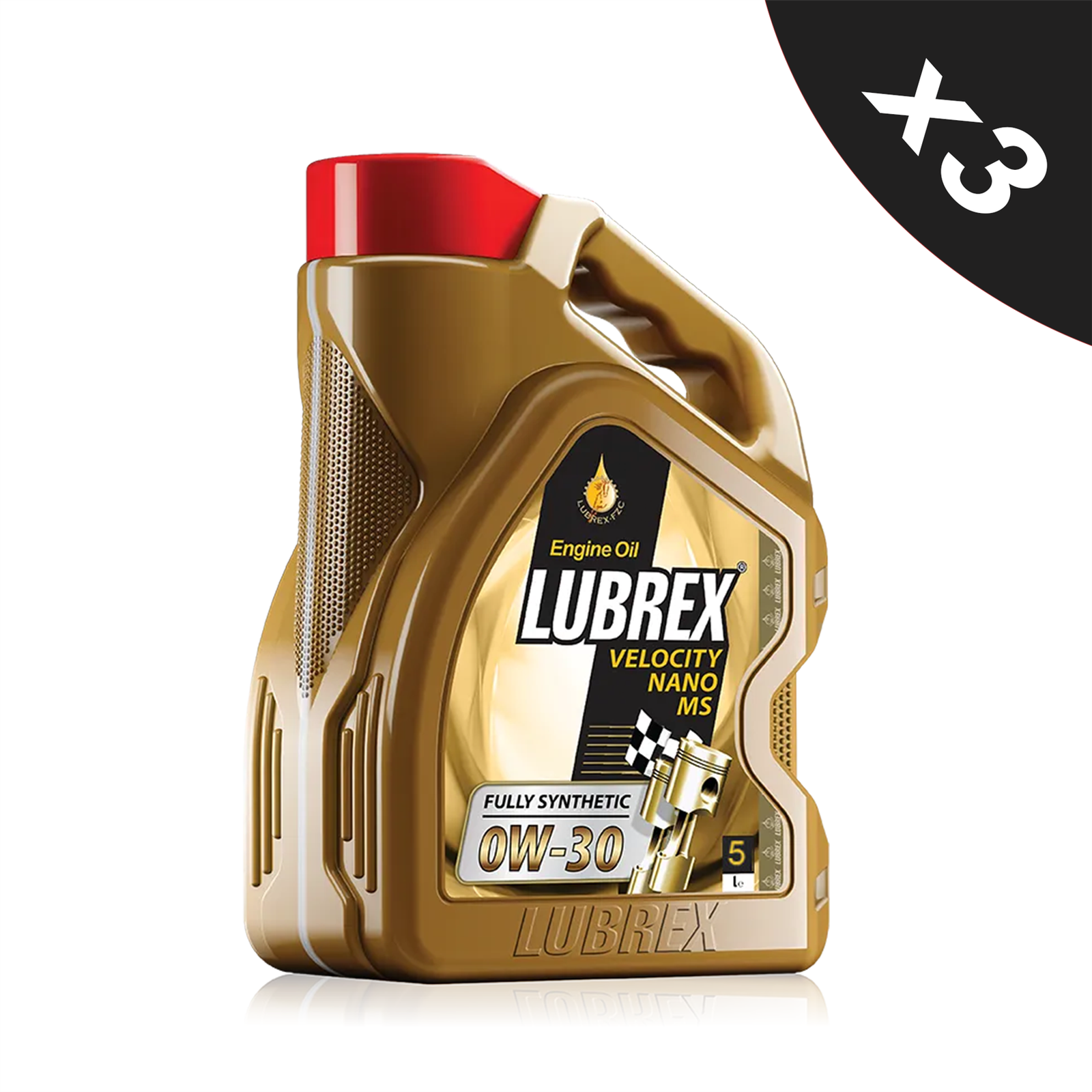 Lubrex 0W30 Fully Synthetic Engine Oil ACEA C2,C3 Dexos2 MB 229.52 - 3x5L