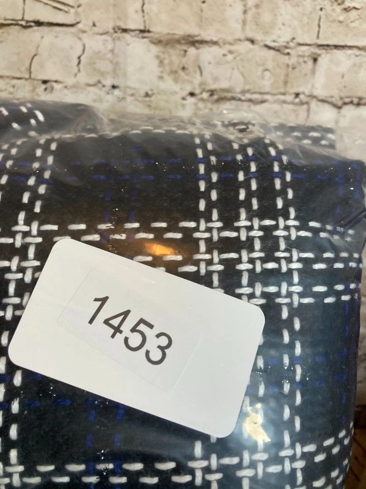 Christopher & Banks Tweed Jacket Womens Petite XXL Black & Blue Plaid Full Zip - Image 2 of 4