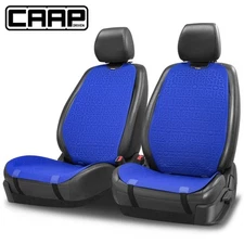 CAAP Driven Universal Front Row Set Seat Covers Protector for Car Truck Blue