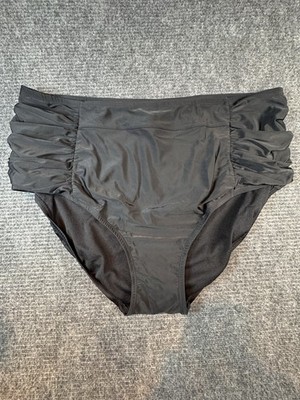 Kona Sol Bikini Botton Women Black 2X (20/22) Bikini Swimwear