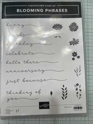 Stampin Up Blooming Phrases Stamp Set