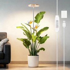 Full Spectrum Grow Lights for Indoor Plants Adjustable Height Plant Lamp wi...