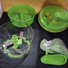 Manual Turn Handle Food Chopper Set w/ Bowl, ...