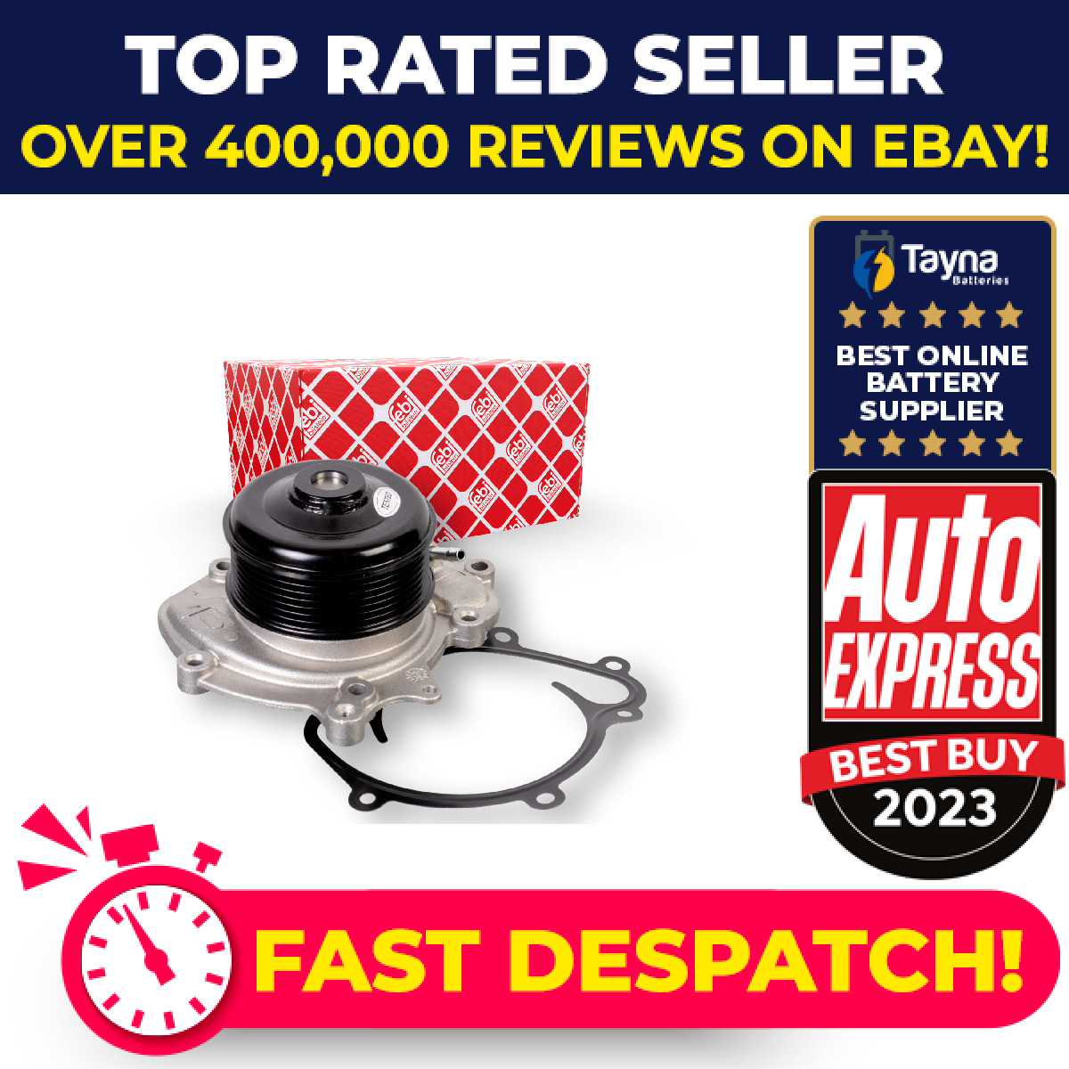 Water Pump fits MERCEDES GL350 X166 3.0D 12 to 15 OM642.826 Coolant A6422002001