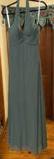 Azazie Eucalyptus Chiffon Bridesmaid Dress Size A8