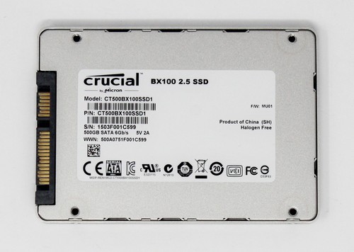 Crucial BX100 500GB 2.5"SATA 6Gbs CT500BX100SSD1 SSD Festplatte (#29338) - Bild 2 von 2