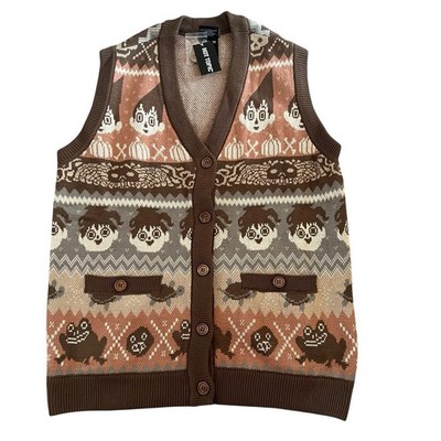 Over The Garden Wall Wirt & Greg Fair Isle Sweater Vest Size Medium