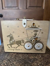 Vintage Enid Collins “Carriage Trade II” Original Signed Box Bag