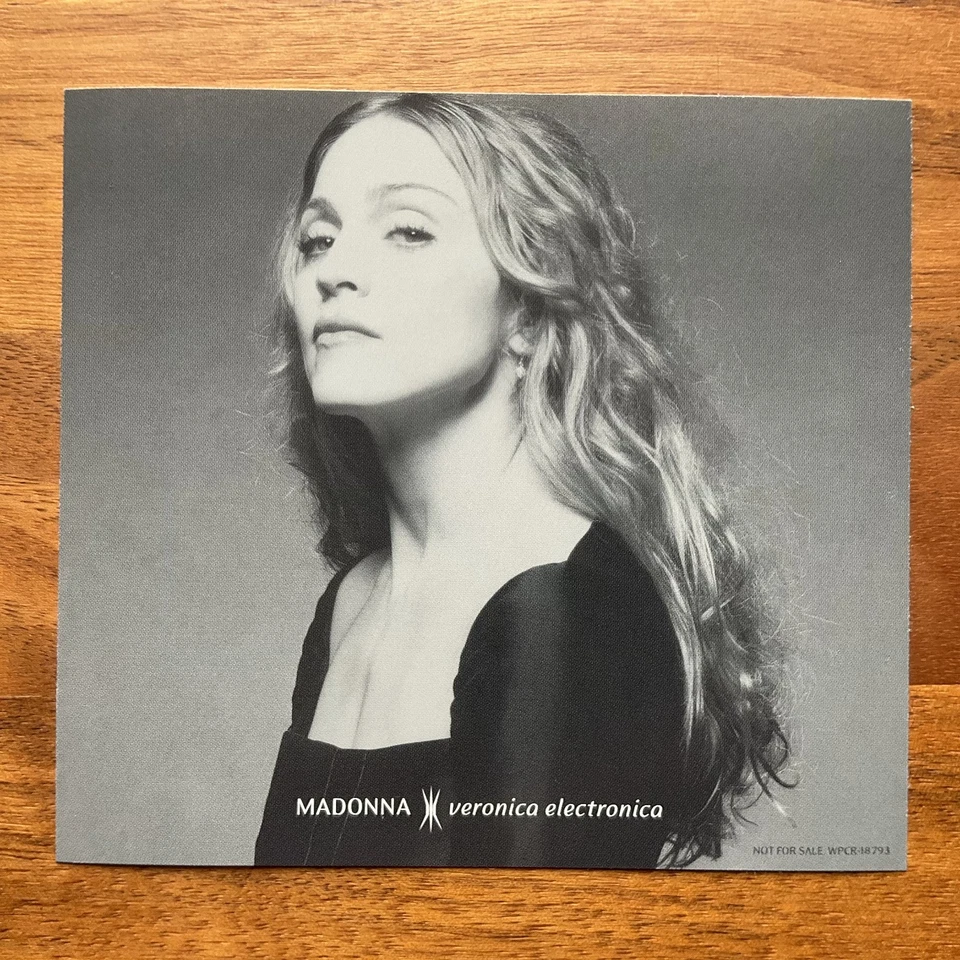 JAPAN PROMO POSTCARD + VERONICA ELECTRONICA CD w BONUSTR & STICKER MADONNA 2025 - Image 4 of 4