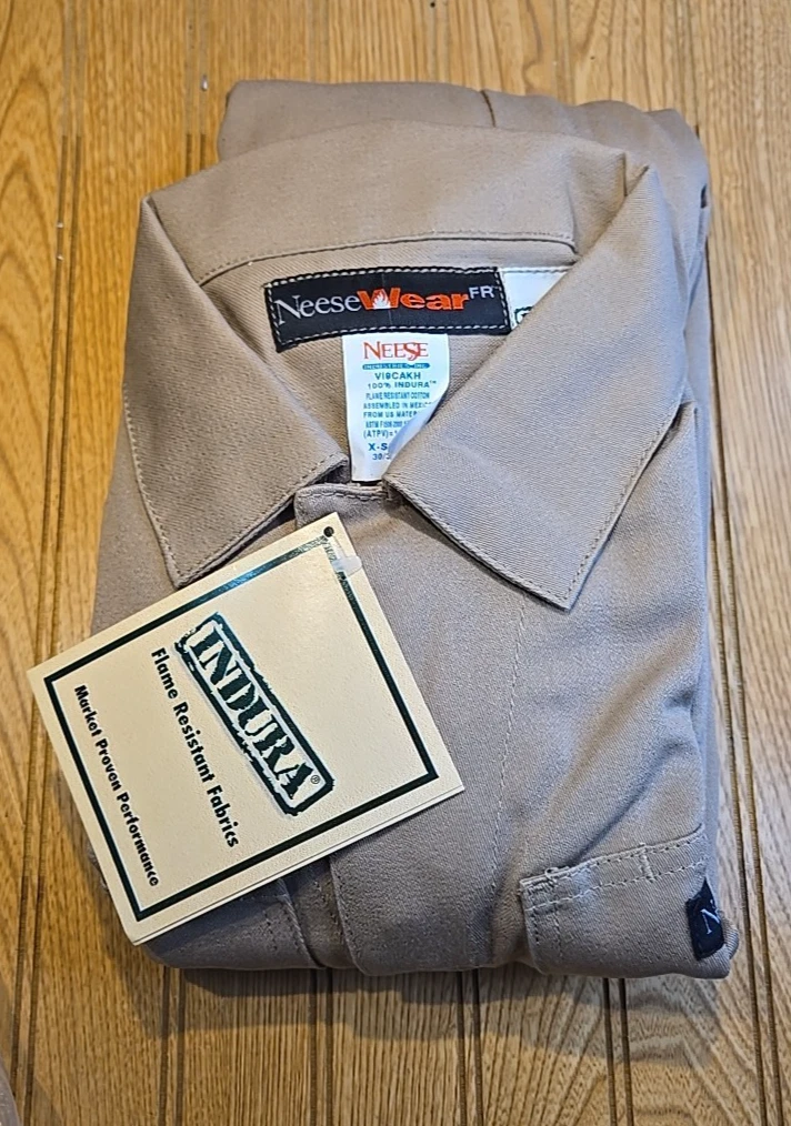 Neese Wear Mens FR Tan Coveralls Flame Resistant Fire Resistant Size Small image 1
