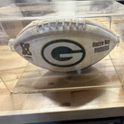 Green Bay Packers Reggie White Autographed Original Football Super Bowl XXXI