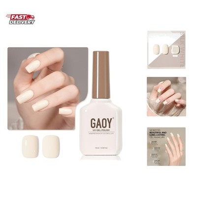 White Gel Nail Polish, 16ml Soak Off Gel Polish, UV Light Cure for Nail Art D...
