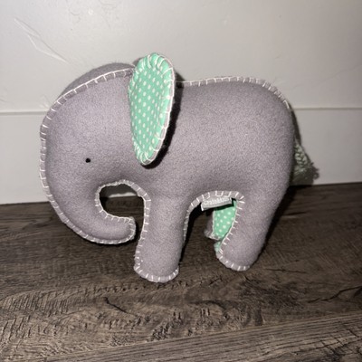Crate And Kids Elephant Land Of Nod Grey Elephant Stuffed Plush Toy Wool Felt