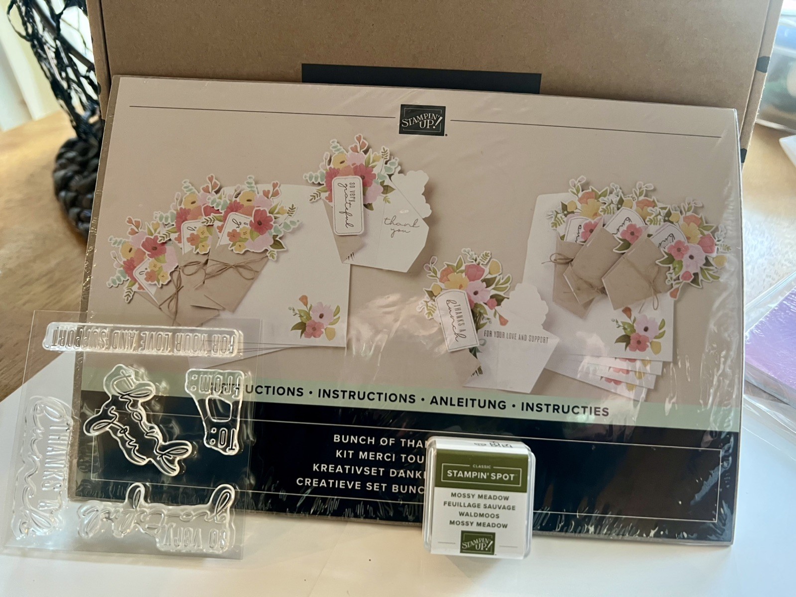 Stampin’ Up! Retired Bunch of Thanks Card Kit Stamp Set & Ink | eBay
