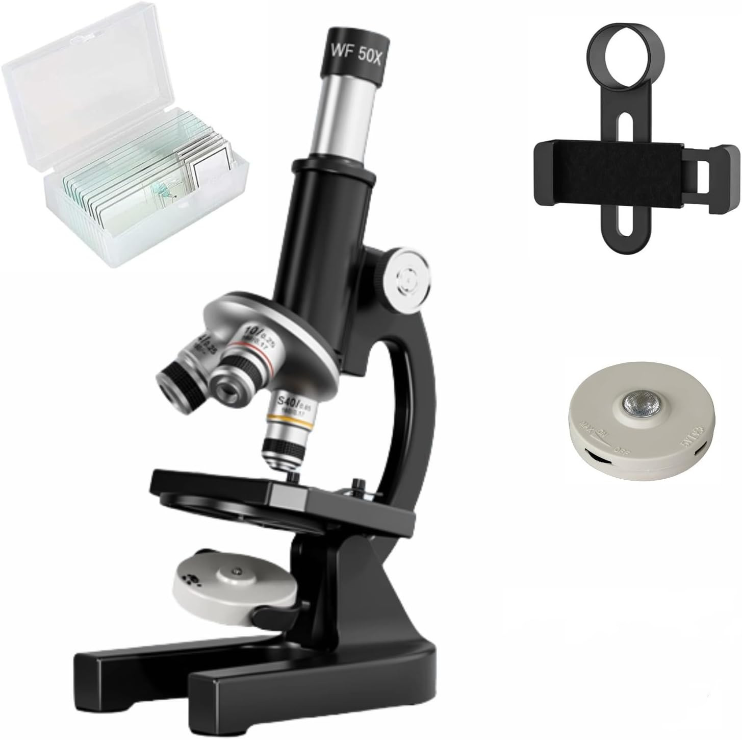 Microscope-200-4000X Magnification,Biological Educational Microscope for Student