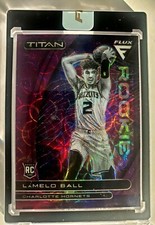 2020-21 PANINI FLUX FOTL LAMELO BALL ROOKIE TITAN PURPLE SCOPE PRIZM 10/38 SSP