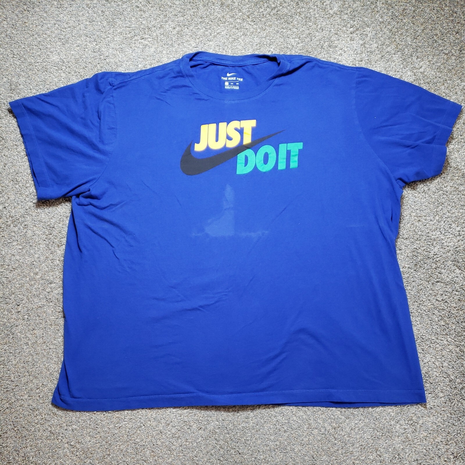 Nike Shirt Mens 3XL XXXL Blue Short Sleeve Center Swoosh The Nike Tee | eBay
