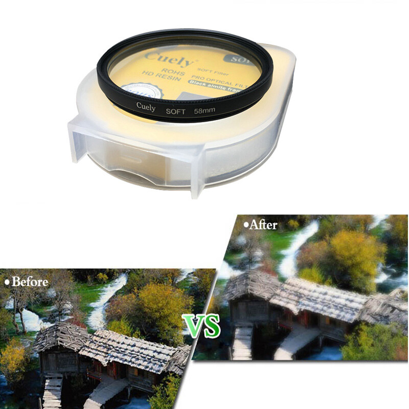 40.5/49/52/67/77/82mm Camera Filter Soft Focus Lens Filter Dreamy Hazy