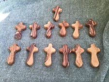 Olive wood crosses church job lot bundle x13