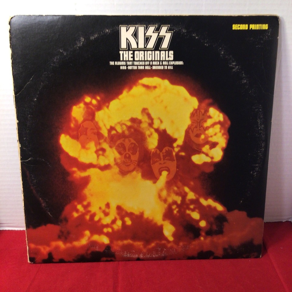 KISS The Originals Vinyl LP Second Printing 3 Record Set w/ Booklet