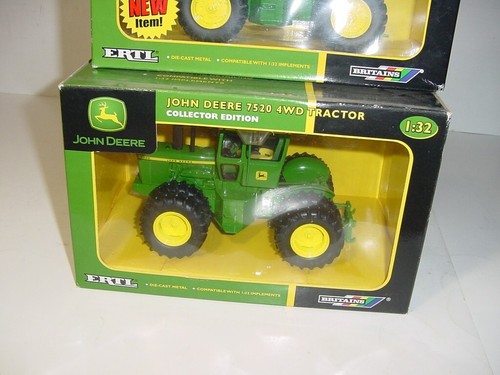 1/32 John Deere 7020 & 7520 4WD Collector Edition Tractor Set by ERTL NIB! - Picture 4 of 4