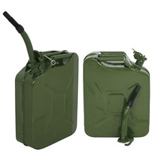 2pc Jerry Can Steel Green Military NATO Style 20L Storage Tank 5 Gallon