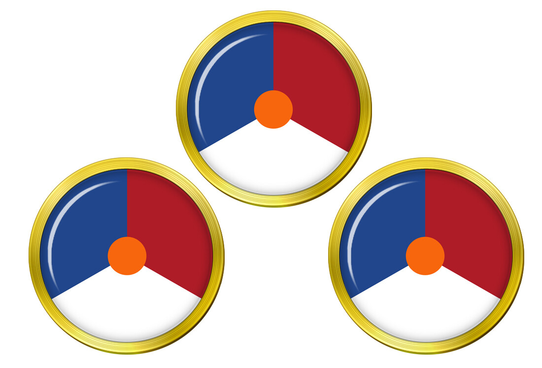 Royal Netherlands Air Force (Koninklijke Luchtmacht) Roundel Golf Ball Markers