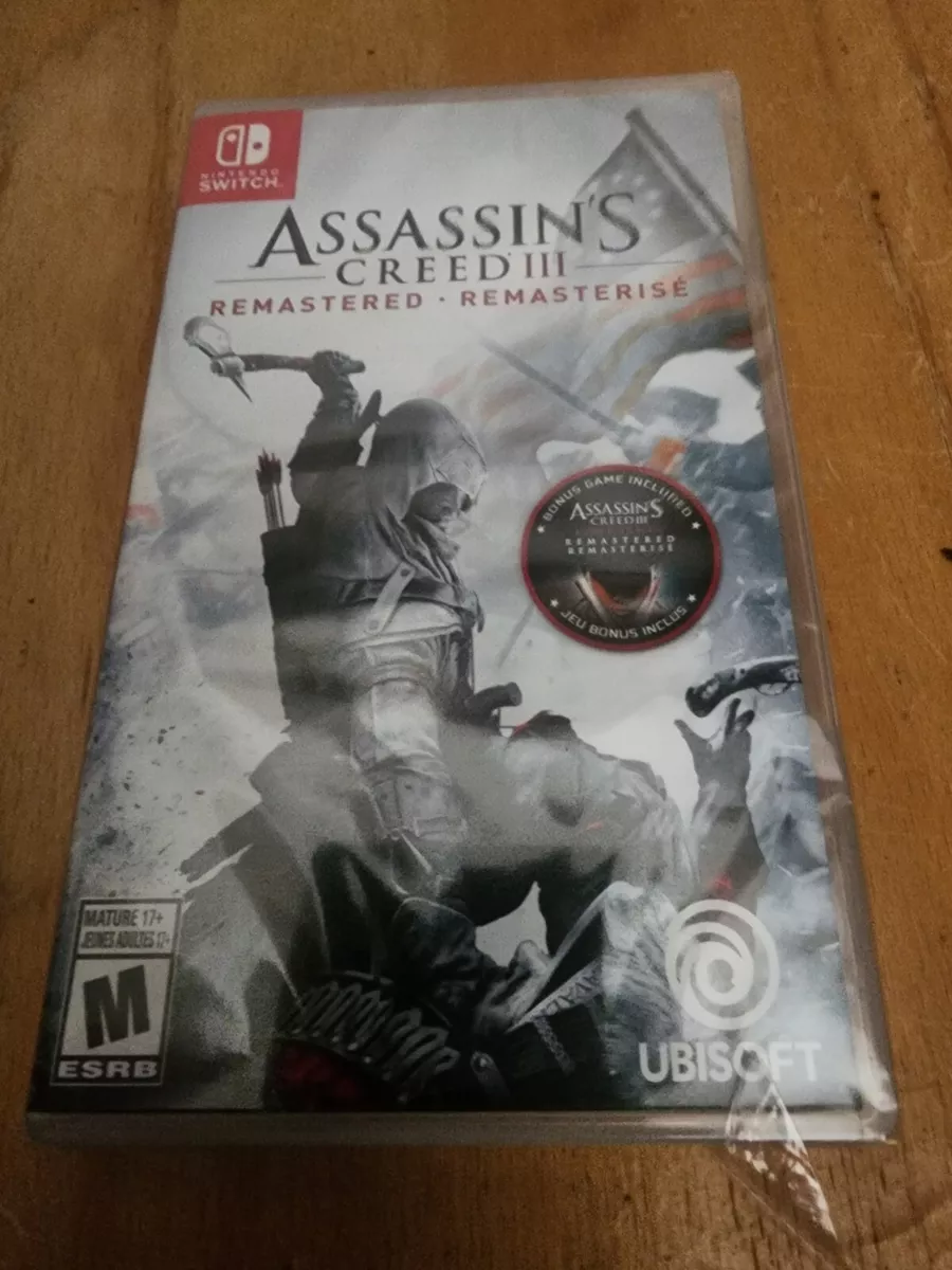 Assassin's Creed III Remastered, Ubisoft, Nintendo Switch