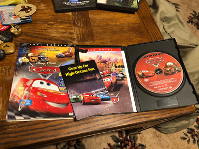 Disney Pixar Cars (DVD, 2006, Full Screen) Owen Wilson + slipcover 
