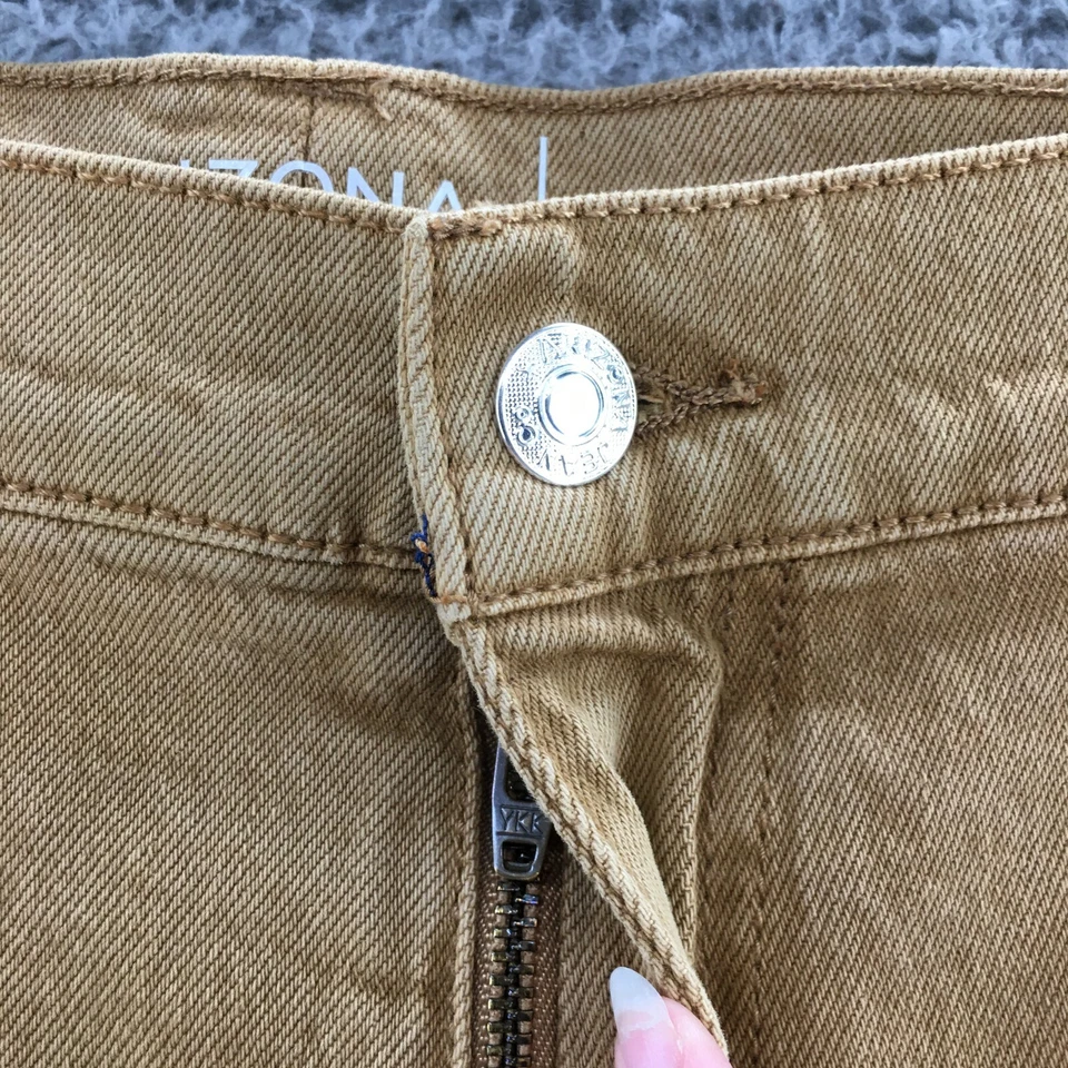 Pantalones Cortos Arizona Jean Co Bermudas Para Hombre 48 (real 47x10) Marrón Mezcla de Algodón Cremallera NUEVO Foto 3 de 4