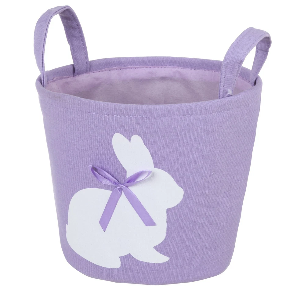 Decorative Fabric Basket - Purple - Image 4 of 4