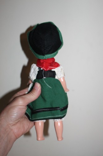 Antique Dolls 4/0 WWII German Bisque Souvenir Doll Sleep Eyes Armand Marseille - Picture 9 of 12