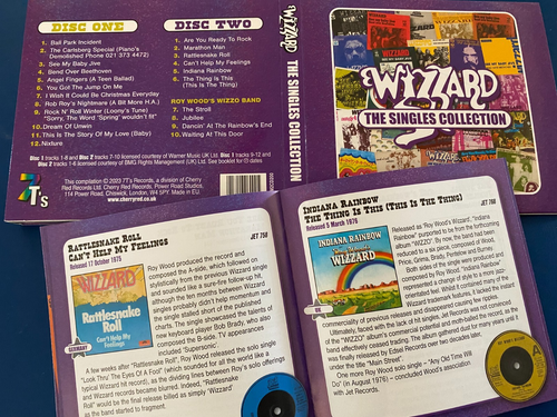 Wizzard - The Singles Collection - 2 CD Set - 7Ts/Cherry Red QGLAM2CD20 NM - Picture 10 of 11