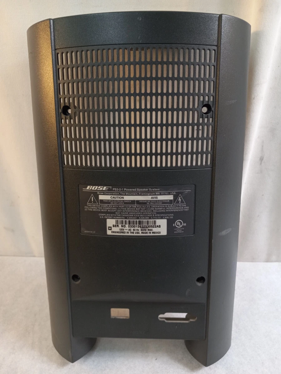 BOSE PS3 2 1 Series I Powered Speaker System AMP BACK COVER eBay